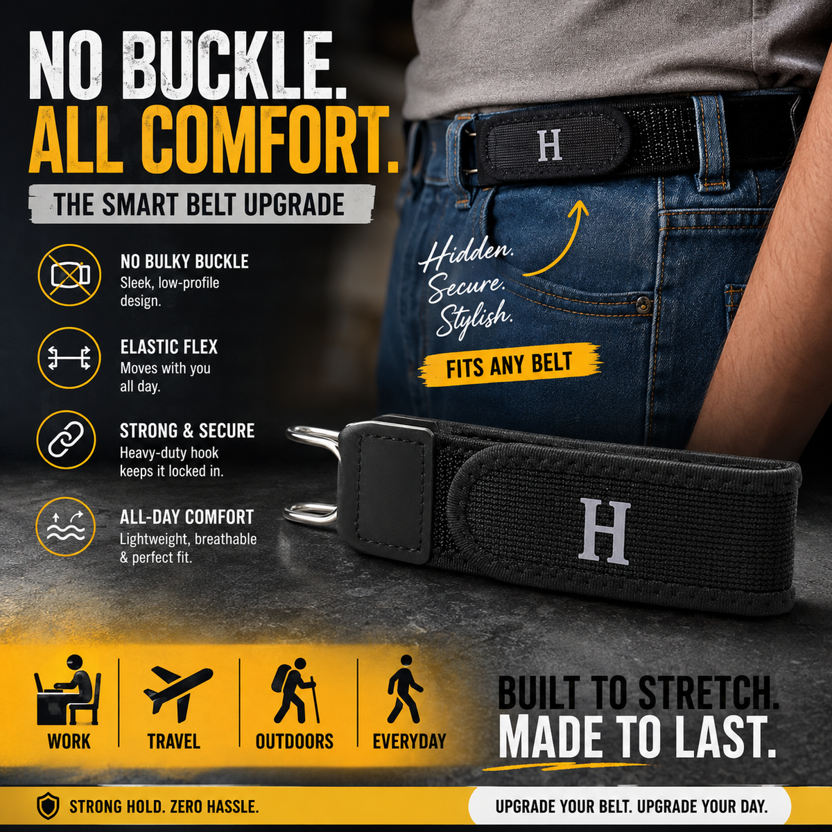Invisible Flex Secure Belt