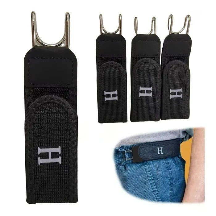 Portable Stylish Metal Hook Buckleless Belt (Pack Of 1)