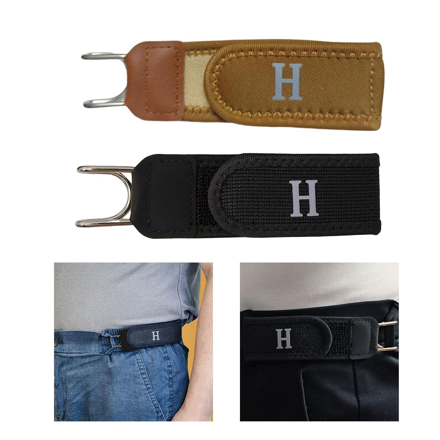 Portable Stylish Metal Hook Buckleless Belt (Pack Of 1)